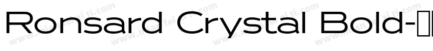 Ronsard Crystal Bold字体转换